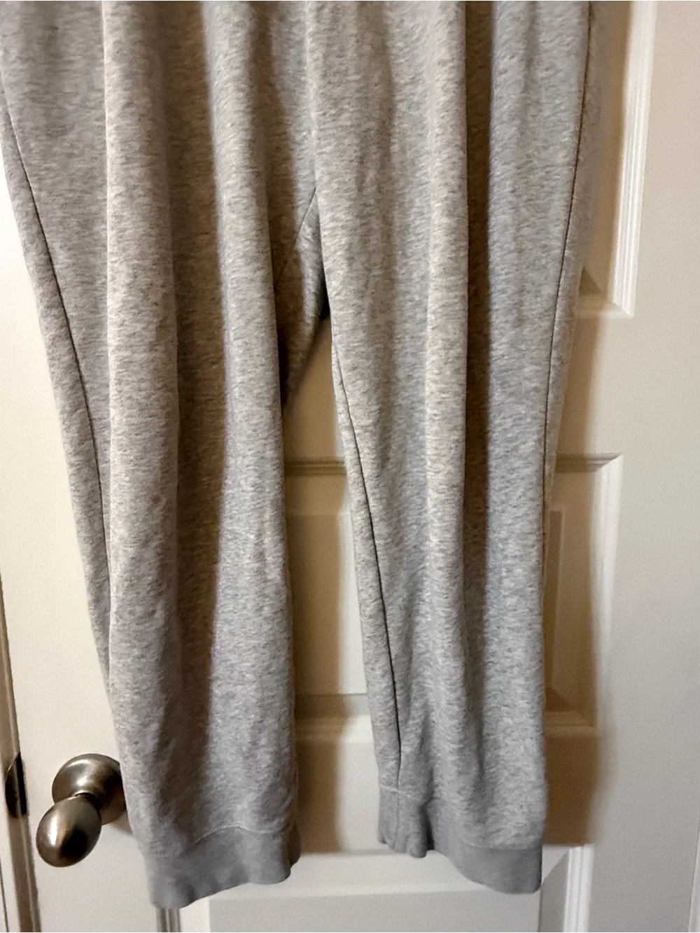 Nike Sportswear Open Hem Gray Sweatpants Fleece Wide Leg Drawstring Size XL
